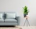 White wall living room have sofa and decoration,3d rendering